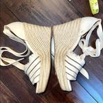 Splendid SPLINDID Frayed Ankle Tie Canvas Rope Wedge Espadrilles In Natural Photo 13