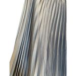 Halogen  Light Baby Blue Crinkle Accordion Long Maxi Skirt Women Sz M Photo 2