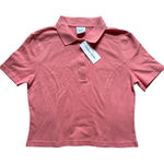 Outdoor Voices NWT Lantana Polo Womens Small Coral Orange Cropped Golf Tennis Photo 0