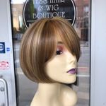 Wig blonde bob Alopecia Hairloss human hair blende Photo 0