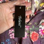 Tolani NWT  Collection Button Down Long Sleeve Ruffle Cuff Amity Floral top Sz M Photo 8