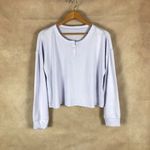 Jenni Soft Long Sleeve Henley Pajama Top, Lilac NWT XL Photo 2