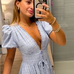 Hill House Blue Plaid Midi Dress Photo 0