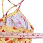 Wild Fable Short Dress Size XXL Yellow Floral Print Smocked Splits Cottagecore Photo 8