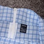 SheIn  Light Blue Checkered Mini Skirt Photo 3