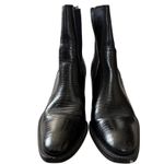Hunt Club  Cheyenne Chelsea Boots Sz 8.5 Black‎ Leather Crocodile Western Heeled Photo 1