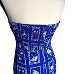 Paper Heart  Dress Medium Blue Maxi Linen blend Coastal Beach Sicily Strapless Photo 2