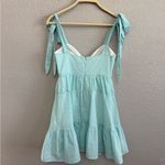 Lovers + Friends  Emmeline Gingham Mini Babydoll Dress Size XS EUC Photo 5