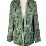 Lane Bryant SZ 16 Classic Utility Jacket Camo Full-Zip Pockets Long Sleeve Green Photo 7