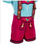 German Bavarian Lederhosen Costume‎ NWT Blue Size 00 Photo 2
