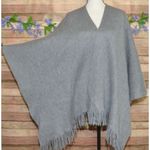 Vince Camuto Women's Gray Fringe Shawl One Size Layering Casual Warm Open Front Photo 3