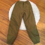 Head  Olive green Iridescent Snow Pants! WARM with belt loops Photo 1