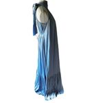 O.P.T. Halter Maxi Dress | NWT | Satin Pleated Baby Blue| Size Small Blue Photo 6