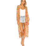 Lovers + Friends Lovers + Friends Floral Chiffon Temptation Robe Coverup M Photo 2