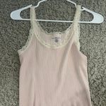 Brandy Melville Pink Lace Tank Photo 0