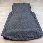 Elizabeth McKay Wool Blend Quilted Herringbone Vest Horse Lining Gray Women’s S Photo 1
