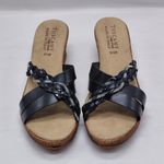 Tuscany Easy Street Italian Wedge Sandal 9.5M Blue Slip On Casual Slides Shoes Size 9.5 Photo 2