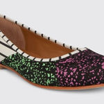 Bernhard Willhelm X Camper Womens 7.5 Patchwork Ballerina Flat White Photo 0