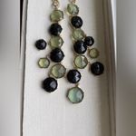 Chico's Necklace NWT Statement Hard Plastic Green Faceted Bib Collar Photo 5