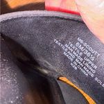 mix no. 6 Black Platform Mule Heels Size 6 Retro 90s Style Faux Suede Feel EUC Photo 3