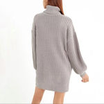 Urban Outfitters UO Jill Turtleneck Sweater Mini Dress Grey Women’s Large Photo 4