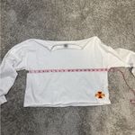 Rivalry Threads Iowa State White Long Sleeved Crop Tee Size Small Photo 4