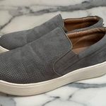 Steve Madden Women's Gray Platform Perforated Suede Slip-on Genette Shoes Sz 9 Photo 3