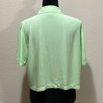Streetwear Society Like Green Button Up Blouse Photo 1