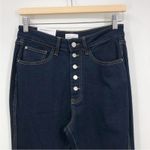 We Wore What  The Danielle Jeans Dani Blue/Black Size 27 High Rise Button Fly NEW Photo 4