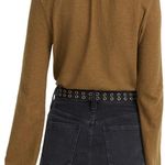 Madewell  Rigid Denim A-line Skirt black mini grommet Photo 2