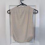 Cream Sleeveless Boxy Tank Top Tan Size L Photo 3