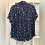 Torrid  Vacation Stretch Challis Button-Front Shirt Resort Tropical Plus Size 1X Photo 3