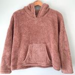 Charlotte Russe Cozy  Brown/Pink Teddy Bear Hooded Fleece Pullover M Photo 4