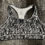 Nike Womens medium  Dri Fit sports bra no padding-black/white/gray Photo 0