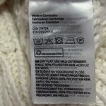 H&M White Ribbed Knit Turtleneck Long Sleeve Oversized Pullover Sweater Top XL Photo 3