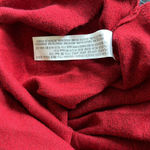 ZARA NWOT  Boat Neck Long Sleeve Super Soft Midi Dress Stretch Red Medium Photo 8