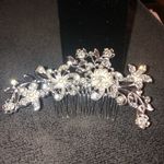 Fancy Hair Accessory wedding hair comb Silver Photo 2