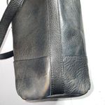 Lucky Brand Pebbled Leather Tote Shoulder Bag Gray Unlined 14x12x6" Photo 4