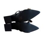 Guanghuiyuzu Black Pointed Toe Buckle Strappy Block Heels Women's Size 35 Photo 4