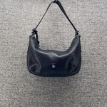 Brighton Shoulder Bag Black Hobo Bag Thick Pebble Leather Y2K Bedazzled Photo 1