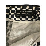Club Monaco  Women's Cotton Black & White Geometric Pattern Shorts Size 4 Photo 1
