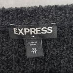 EXPRESS  Black Boxy Cozy Chunky Grunge Goth Punk Knit Skater Pullover Sweater XS Photo 7