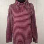 LL Bean Ultrasoft Sweats Funnelneck Pullover Women S Pink Stripe Casual Comfy ** Photo 0
