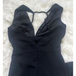 Lulus Black V Neck Wide Leg Jumpsuit Sz Small Photo 7