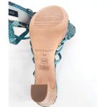 White House | Black Market Emilia Teal Snakeskin Platform Sandals Women's Size 10M Photo 4