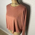 Koral Size S Pink Sand Storm Marlow Long Sleeve Top Gym Active Open Back Relaxed Photo 2