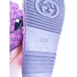 Gucci GG Print Platform Slides Sandals 10.5 Purple Black Luxury Designer Y2K 90s Photo 8