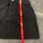 Missguided denim mini skirt black size 4 Photo 4