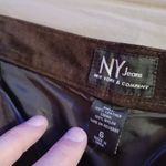 NY Jeans New York & Company Woman’s Lined Suede Pants Brown SZ 6 Photo 6
