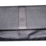 Fendi  Vintage Black Zucchino Crossbody Removable Strap Clutch Shoulder Bag Photo 0
